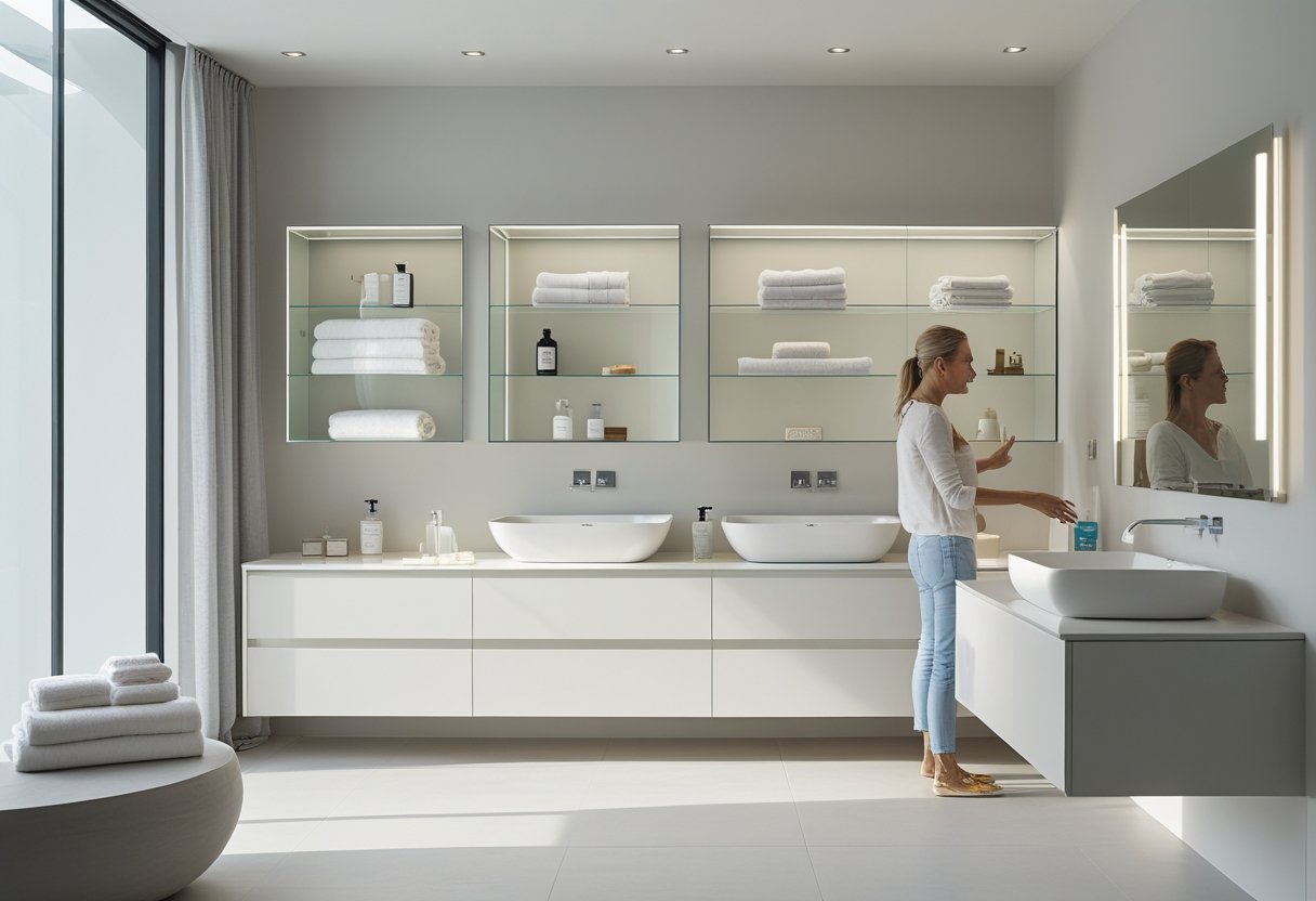 Sådan skaber du et stilfuldt badeværelse med vitrineskabe og badeværelsesmøbel med vask løsninger